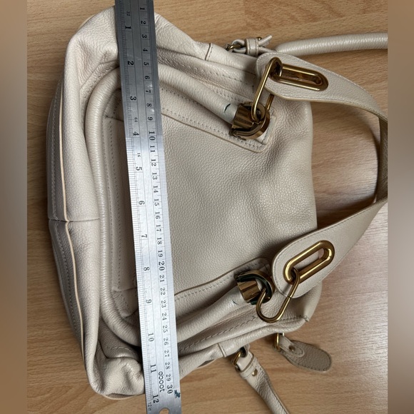 CHLOE Paraty Leather Handle Bag 2 Way Ivory *Authentic* - Picture 12 of 12
